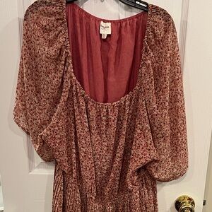 Hayden pink floral dress